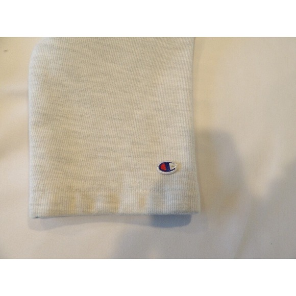 Champion Reverse Weave Vintage Hoodie Womens Medium Cropped Top Logo Gray Spello - Picture 6 of 11